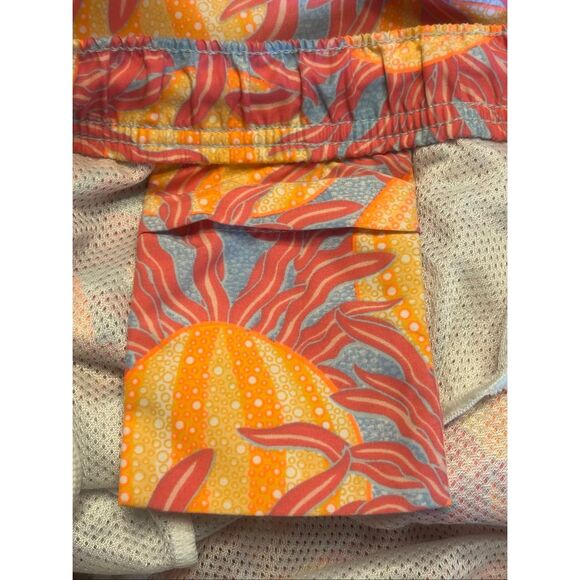 Vineyard Vines Men’s Swim Trunks Orange Pink Pattern Pockets Size XL (5599) - Picture 7 of 7